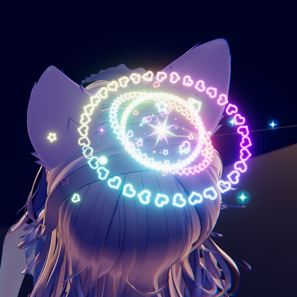 【VRChat向け】Starlit Halo Particle Set|指先・足元・トレイル・Halo パーティクルセット