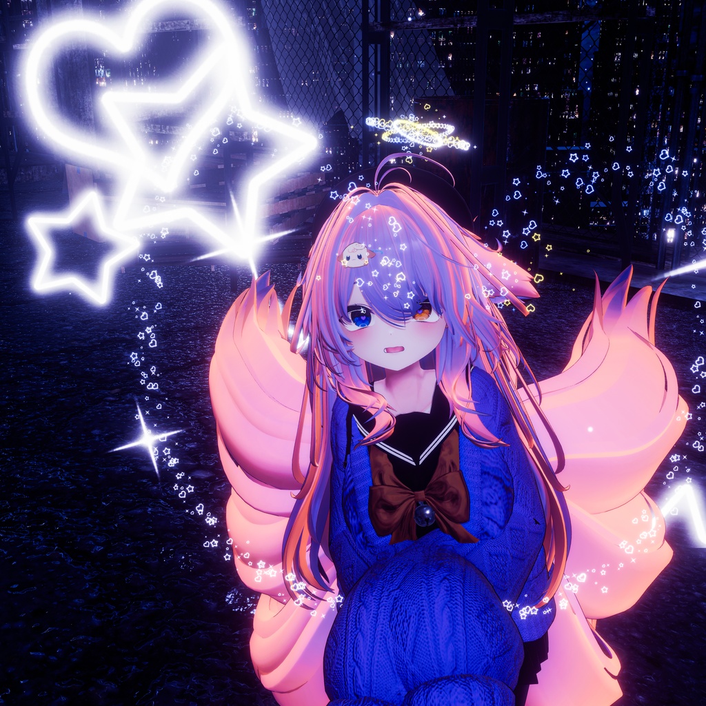 【VRChat向け】Starlit Halo Particle Set|指先・足元・トレイル・Halo パーティクルセット