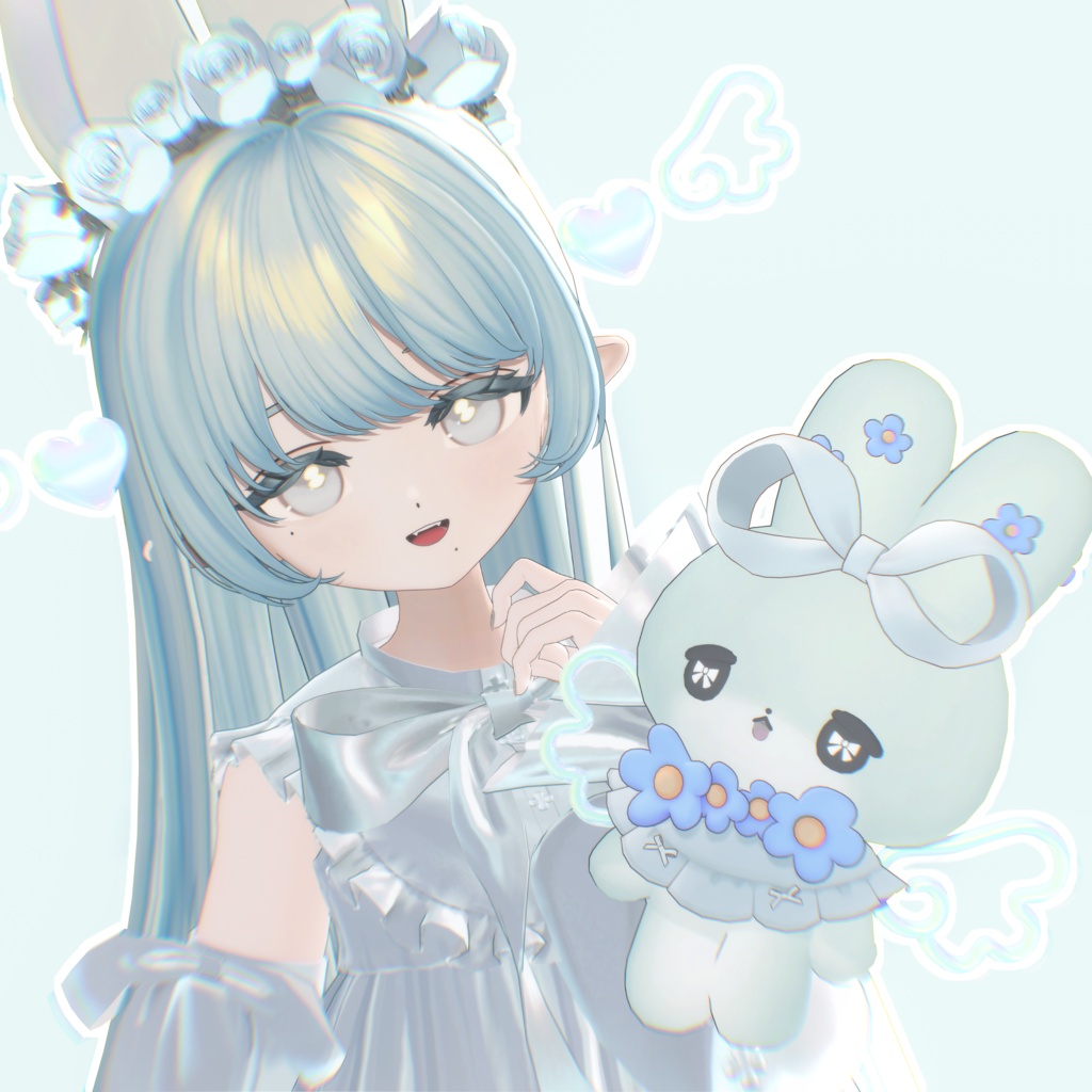 【MA対応】動く♡ぷっくりハート&天使のはね🪽おそろいセット【フィユエ・むむぷり対応】