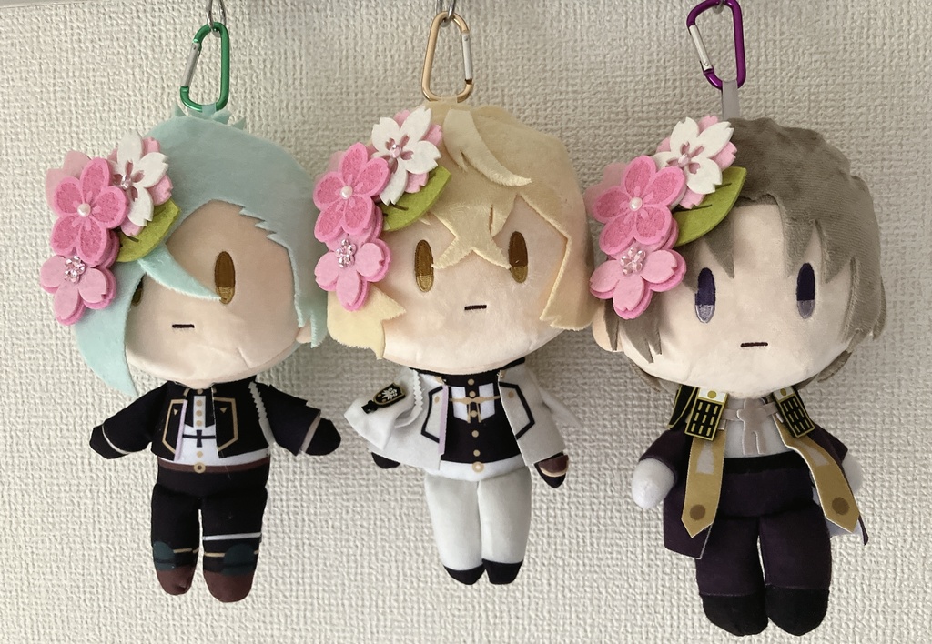 ぬい髪飾り　(わんぱく / 御伴散歩)  桜　さくら