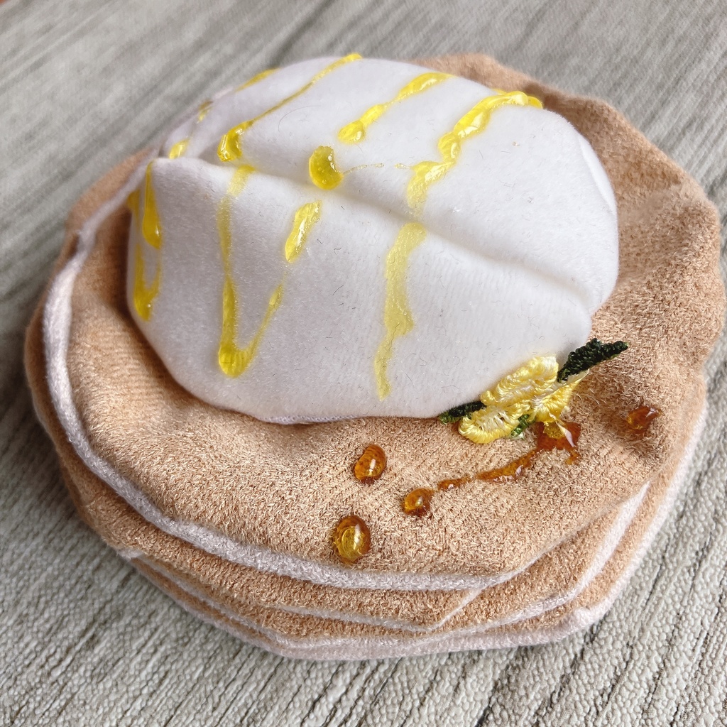 メロンソーダ ホットケーキ ぬい帽子