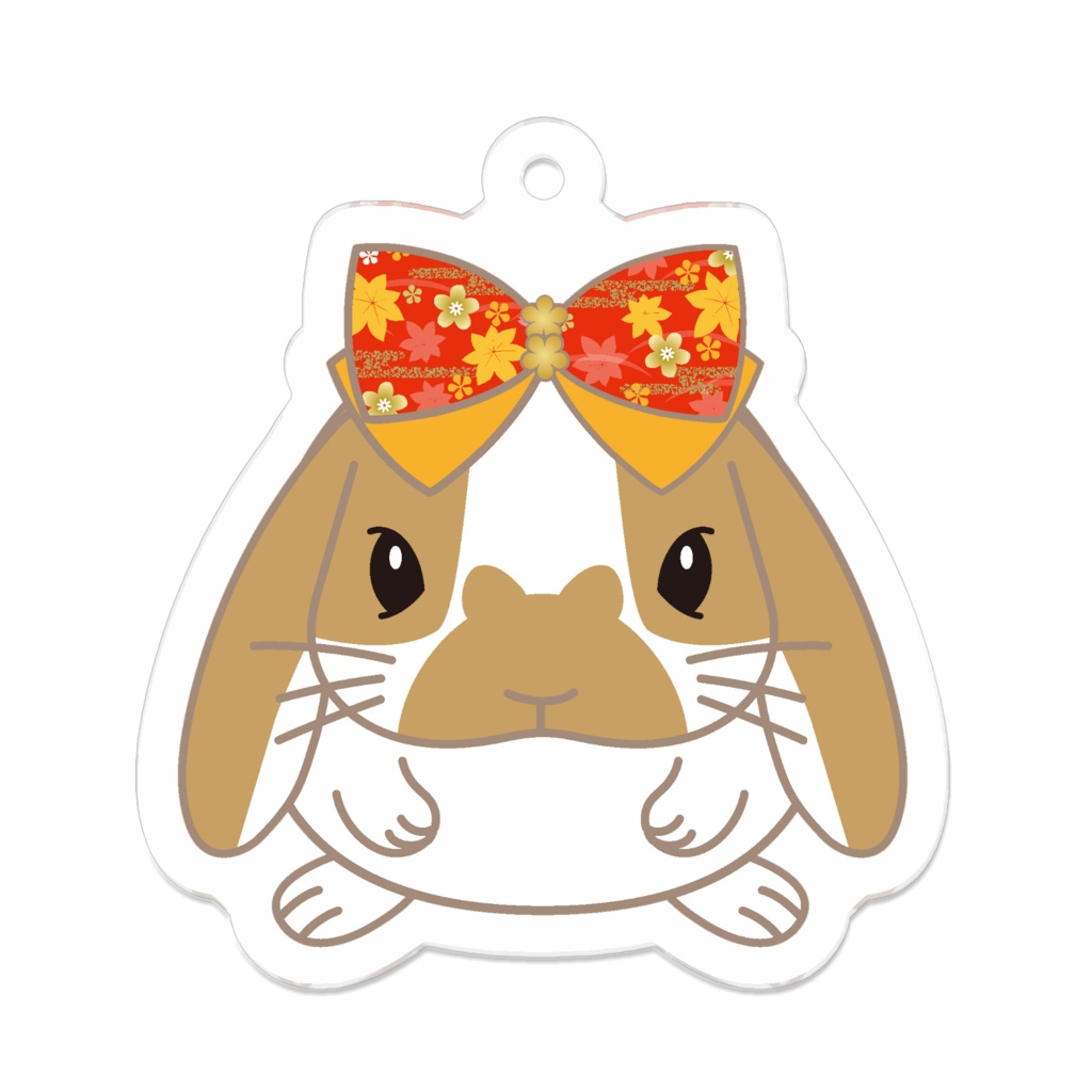 ポポ(リボン)アクリルキーホルダー