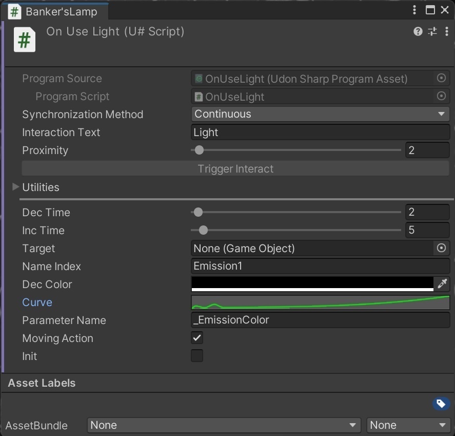 【無料】ライトをトリガーした時にゆっくりと明るくまたは暗くします