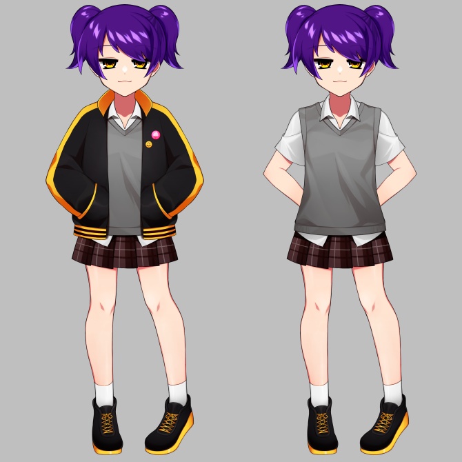 【汎用Live2D】ギザ歯✕スカジャン【VTS】