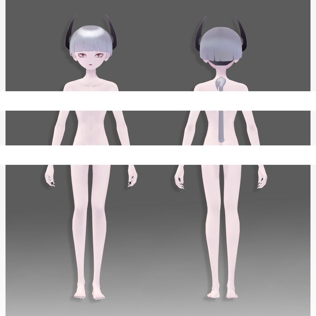 【オリジナル3Dモデル】Cathari カタリ【VRChatアバター】(無料おまけ)ShinigamiSan 死神さん