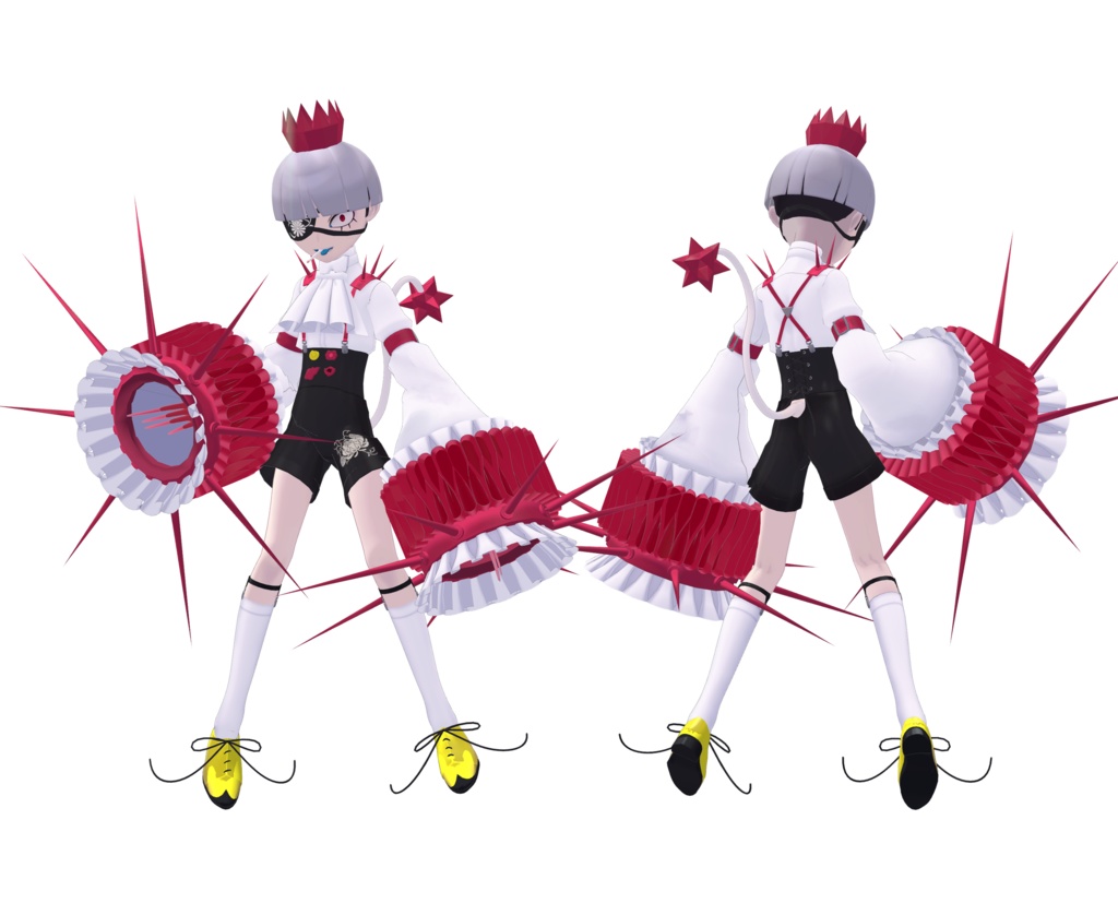 【オリジナル3Dモデル】Cathari カタリ【VRChatアバター】(無料おまけ)ShinigamiSan 死神さん