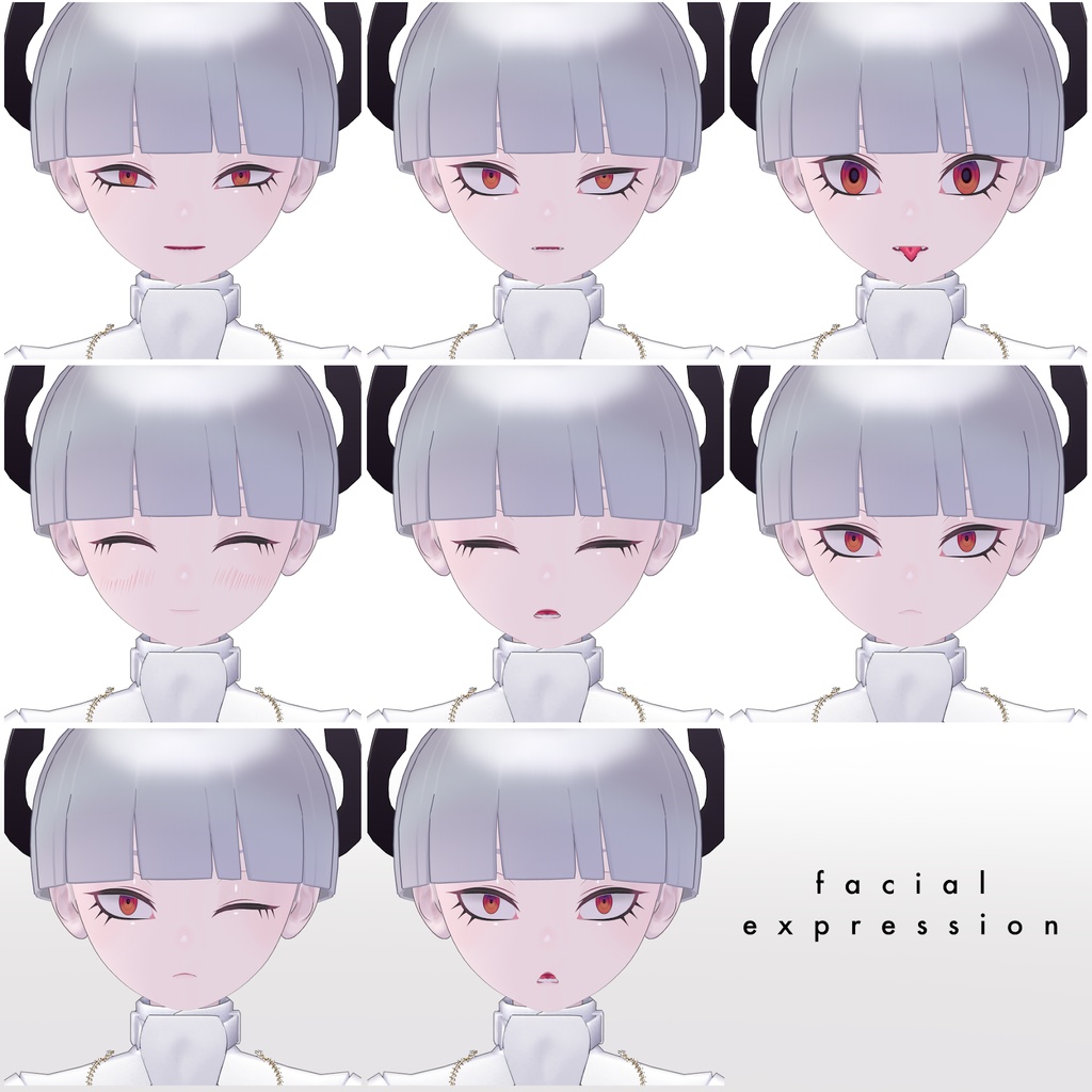 【オリジナル3Dモデル】Cathari カタリ【VRChatアバター】(無料おまけ)ShinigamiSan 死神さん