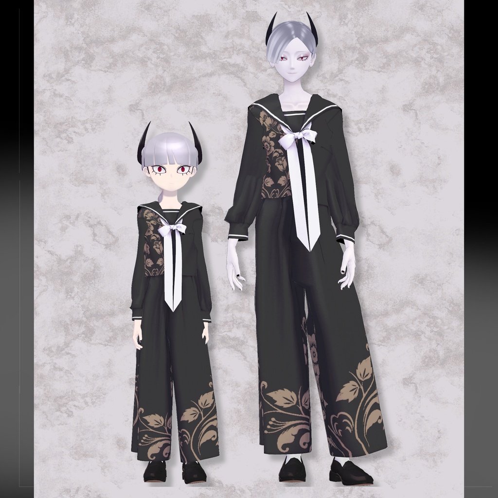 【旧素体対応】SailorSuit セーラー服【VRChat想定衣装】