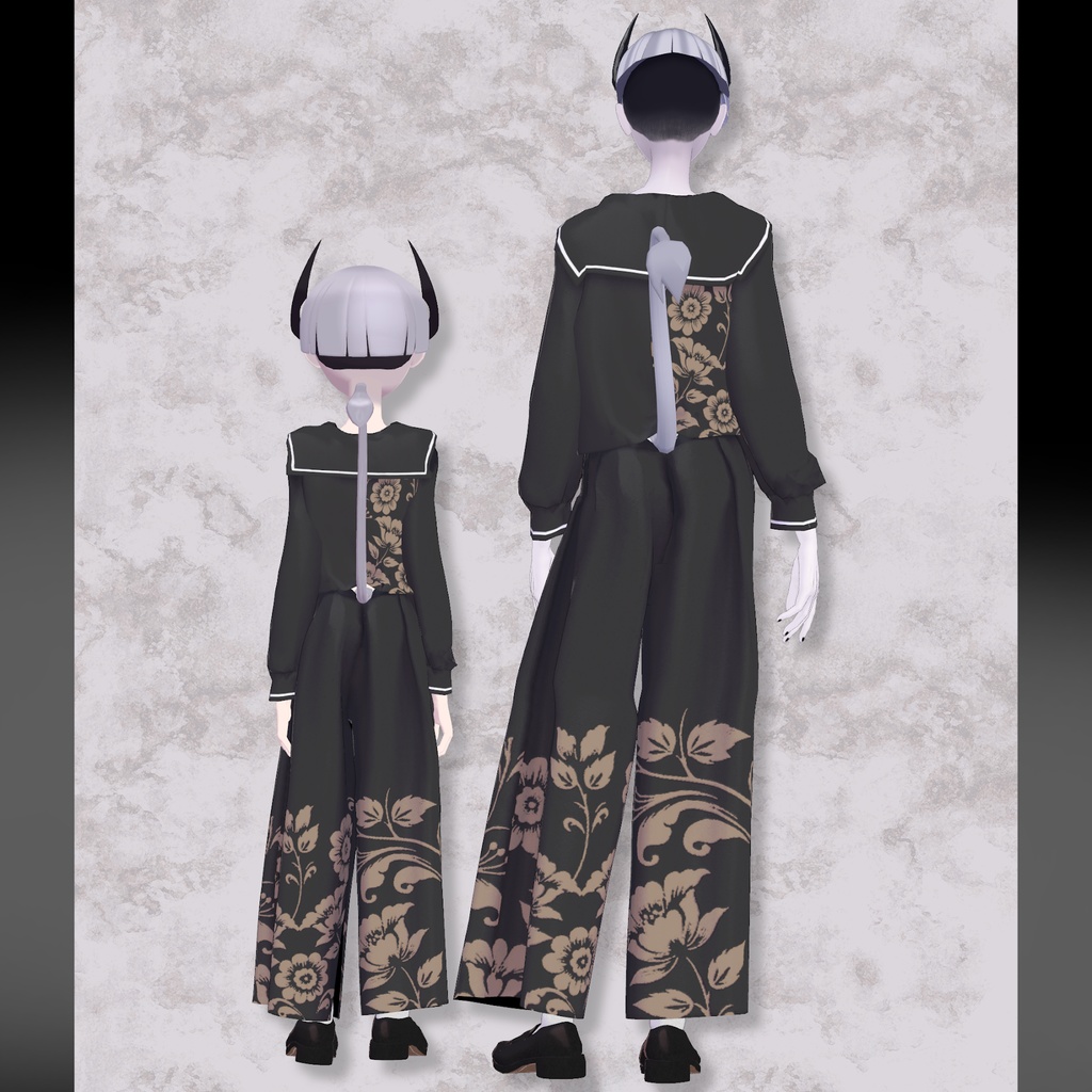 【旧素体対応】SailorSuit セーラー服【VRChat想定衣装】