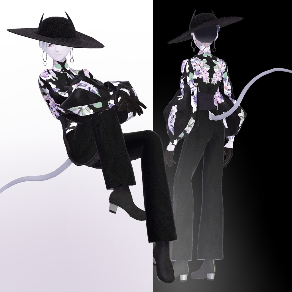 【旧素体対応】Balloon Shirt バルーンシャツ【VRChat想定衣装】