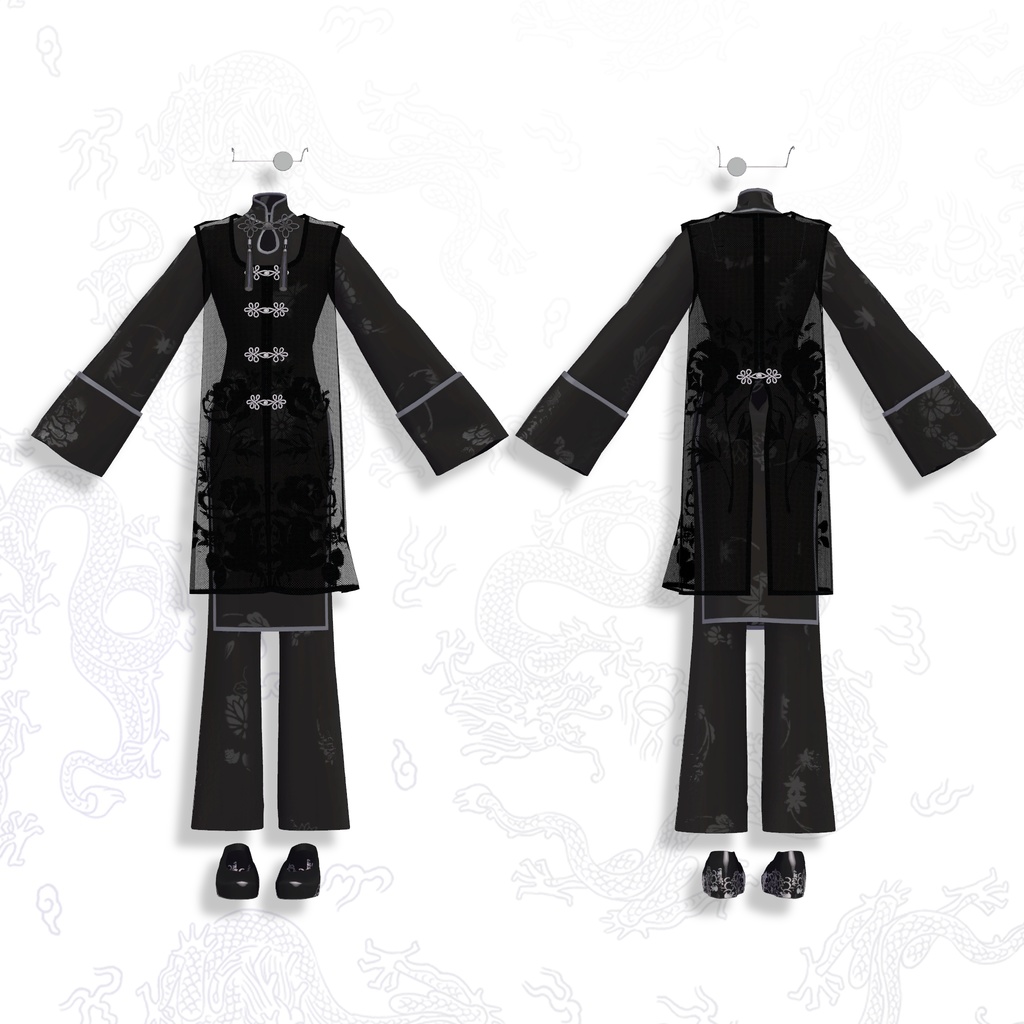 【旧素体対応】ChinaDress チャイナ服【VRChat想定衣装】