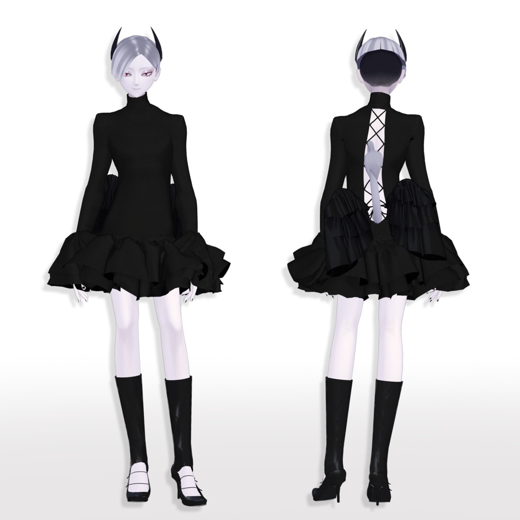 【旧素体対応】FrillsAngel フリル天使【VRChat想定衣装】