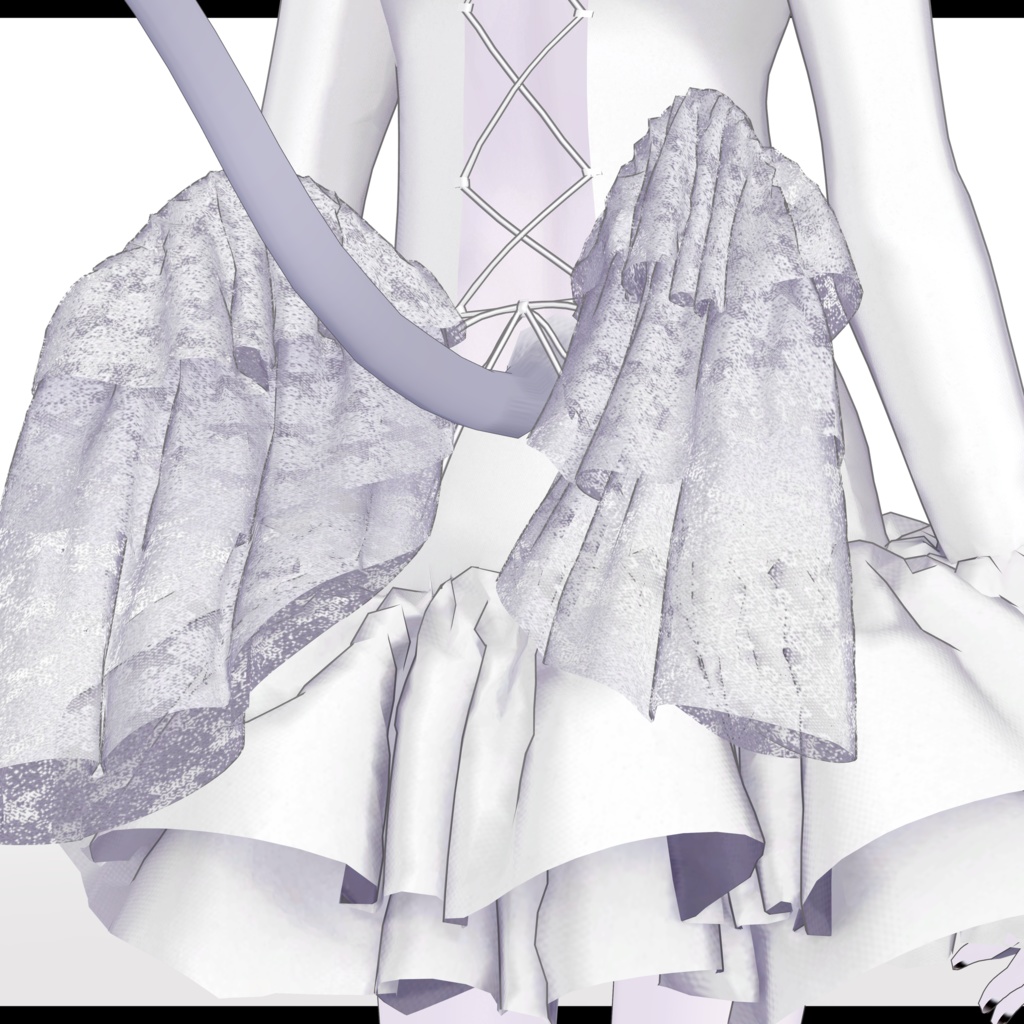 【旧素体対応】FrillsAngel フリル天使【VRChat想定衣装】