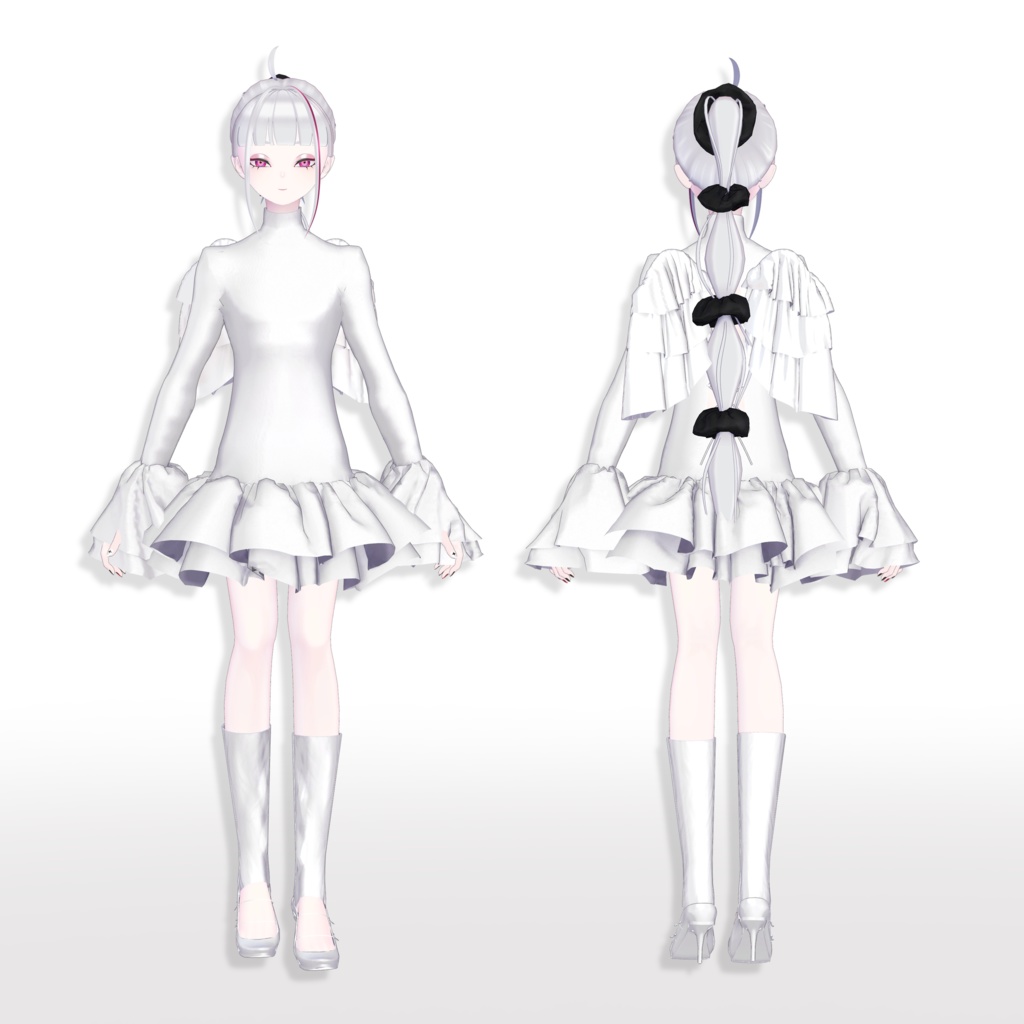 【旧素体対応】FrillsAngel フリル天使【VRChat想定衣装】