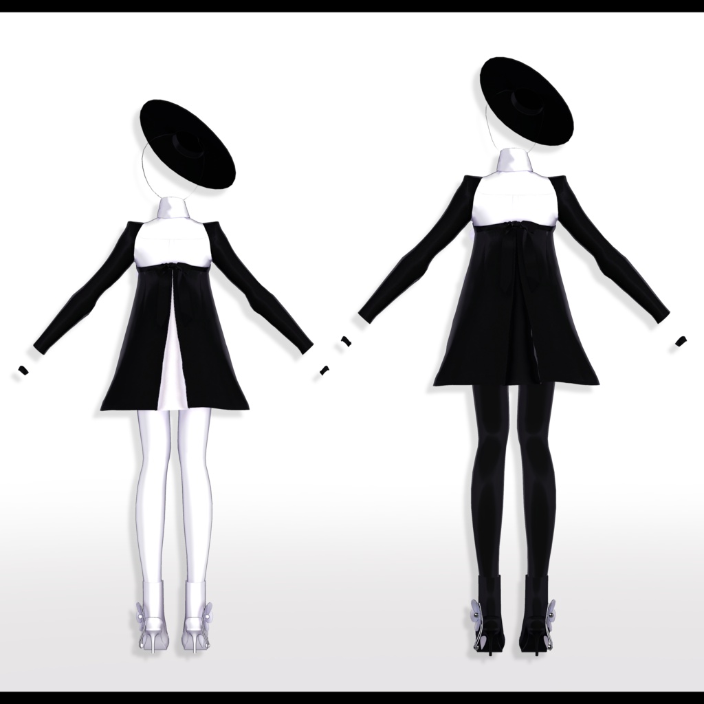 【旧素体対応】FlowersDress フラワードレス【VRChat想定衣装】