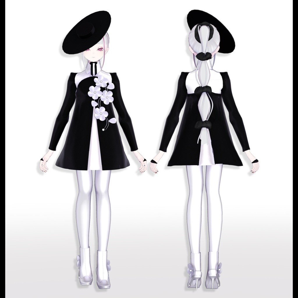 【旧素体対応】FlowersDress フラワードレス【VRChat想定衣装】