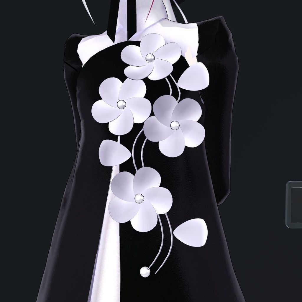 【旧素体対応】FlowersDress フラワードレス【VRChat想定衣装】