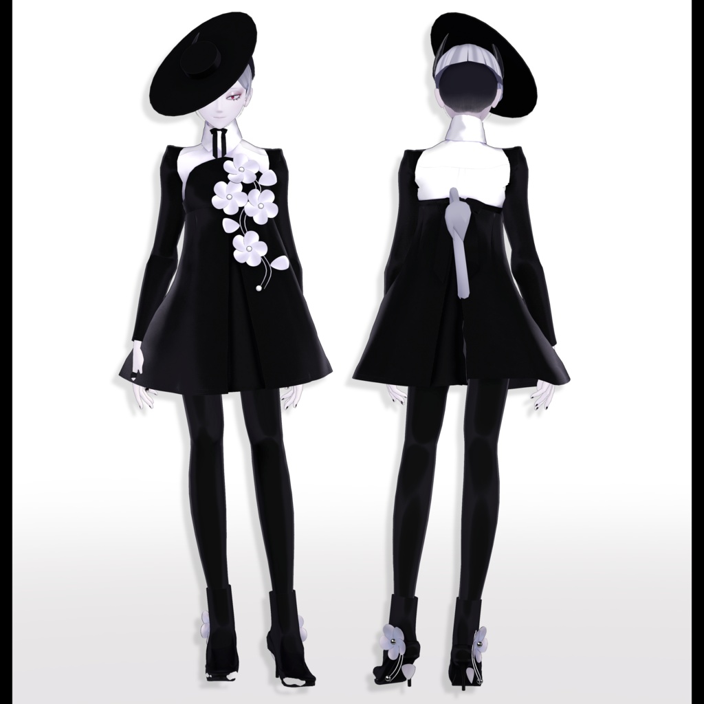 【旧素体対応】FlowersDress フラワードレス【VRChat想定衣装】