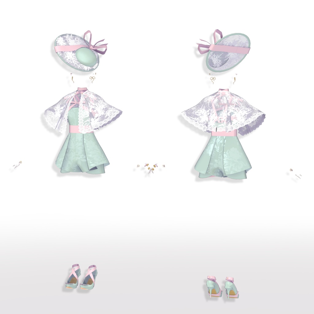 【VRC想定衣装】GirlyRibbon ガーリーリボン