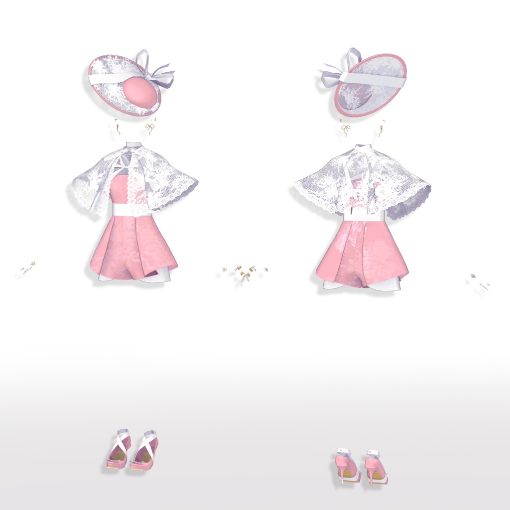 【VRC想定衣装】GirlyRibbon ガーリーリボン