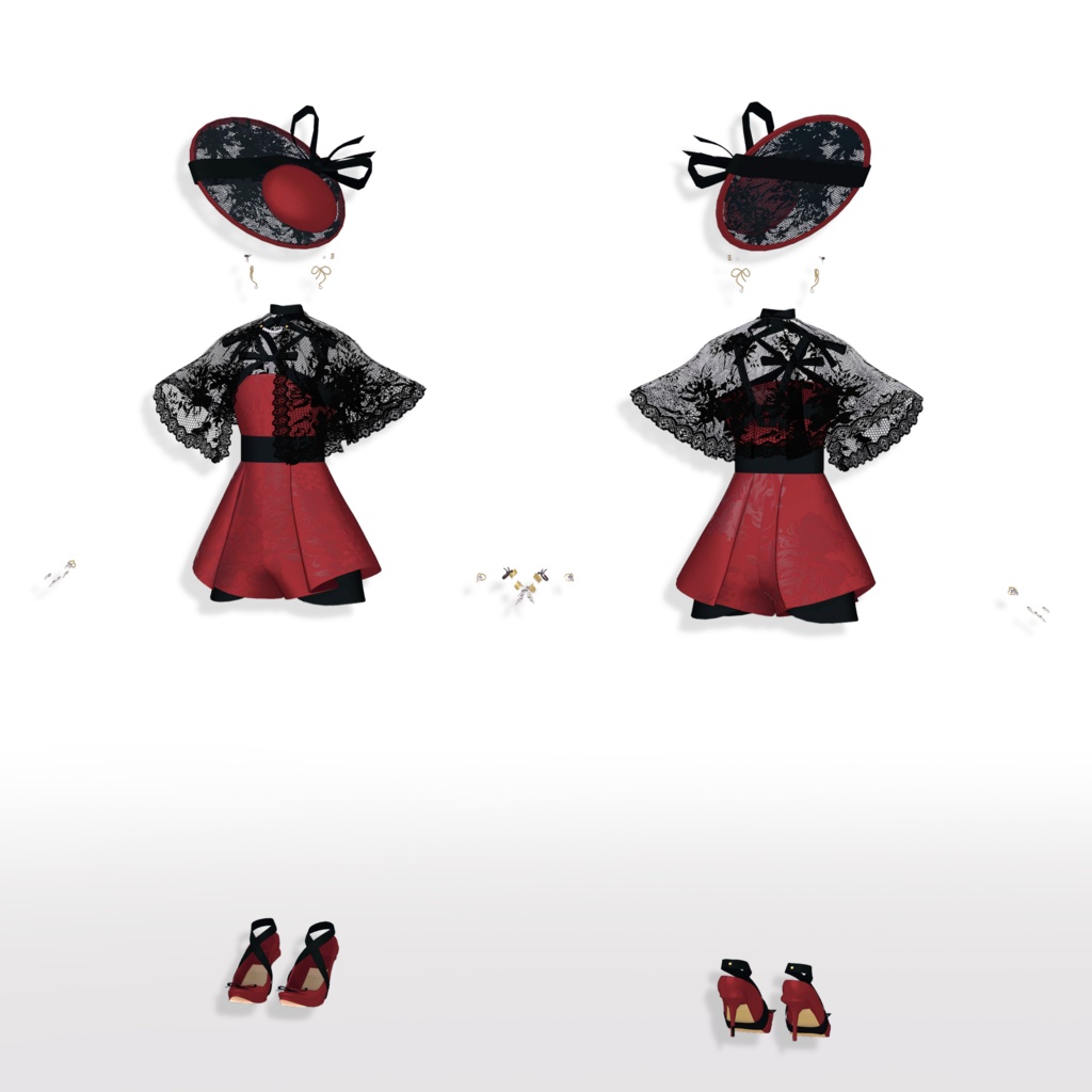 【VRC想定衣装】GirlyRibbon ガーリーリボン