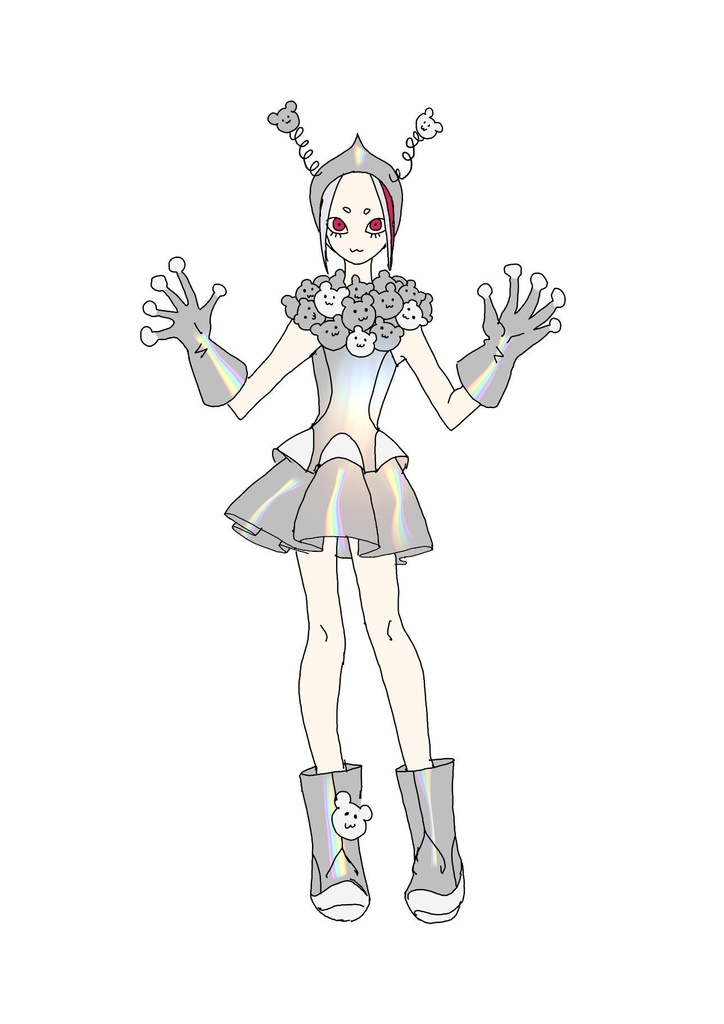 【VRChat想定衣装】襲来!くまくまエイリアン! KumaKumAlien