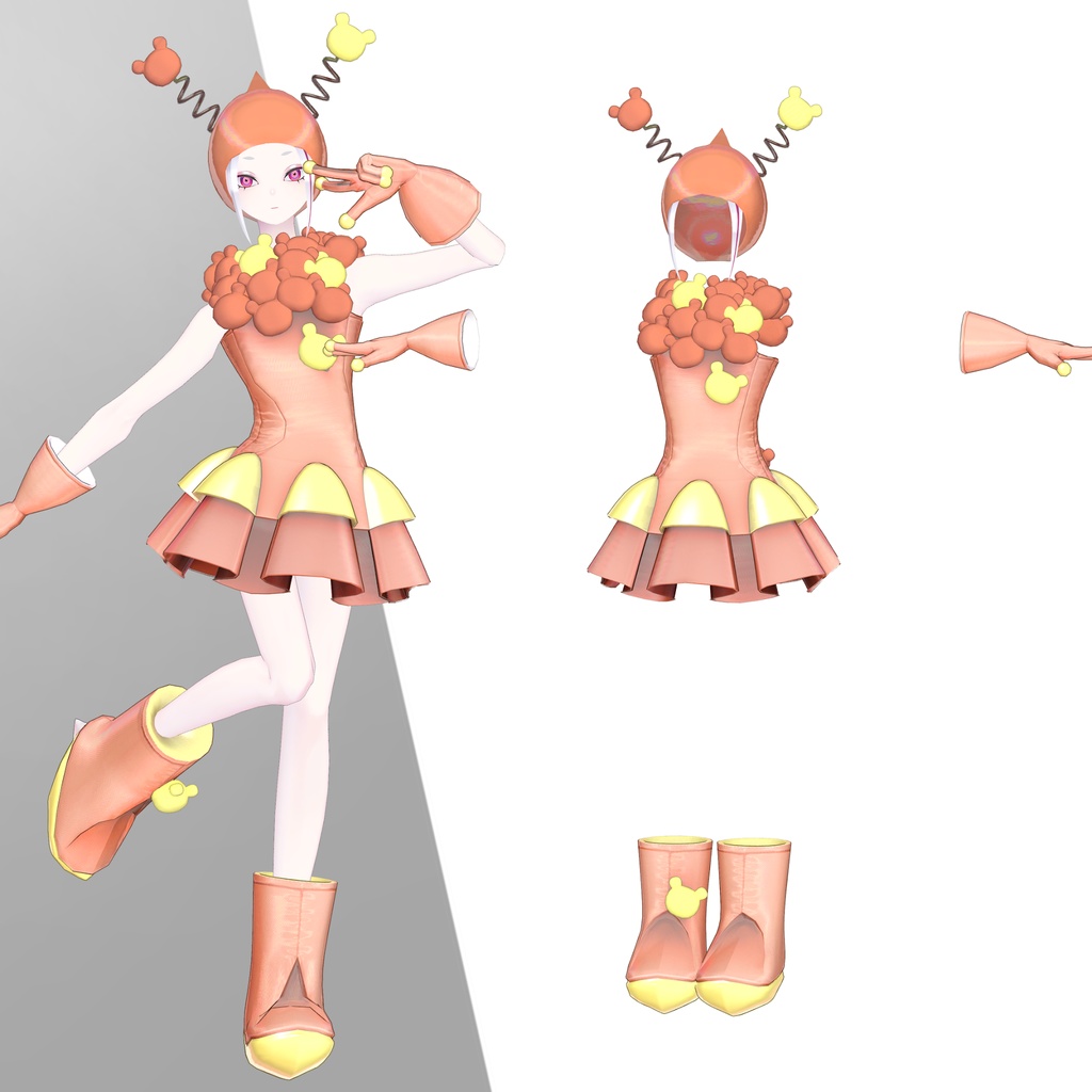 【VRChat想定衣装】襲来!くまくまエイリアン! KumaKumAlien