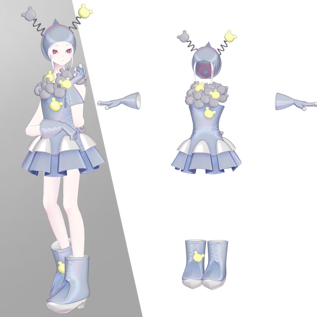 【VRChat想定衣装】襲来!くまくまエイリアン! KumaKumAlien