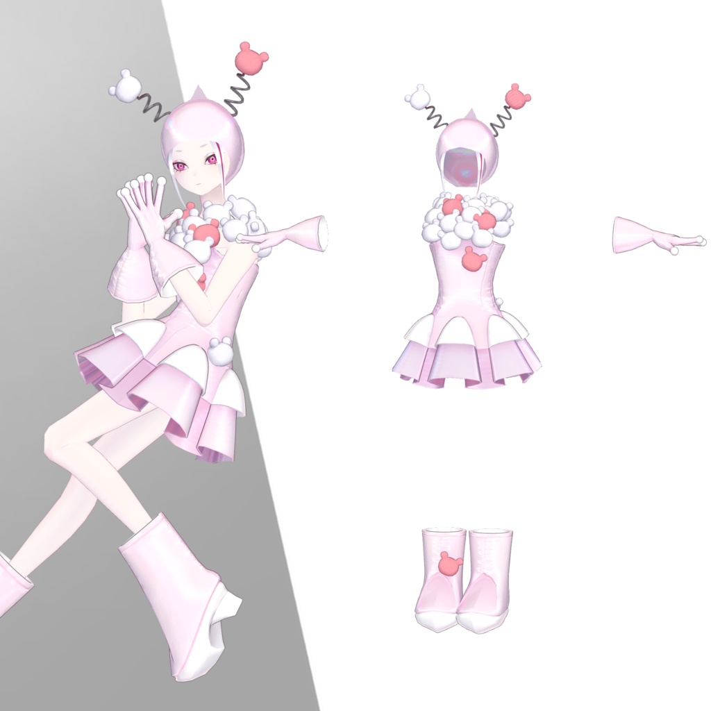 【VRChat想定衣装】襲来!くまくまエイリアン! KumaKumAlien