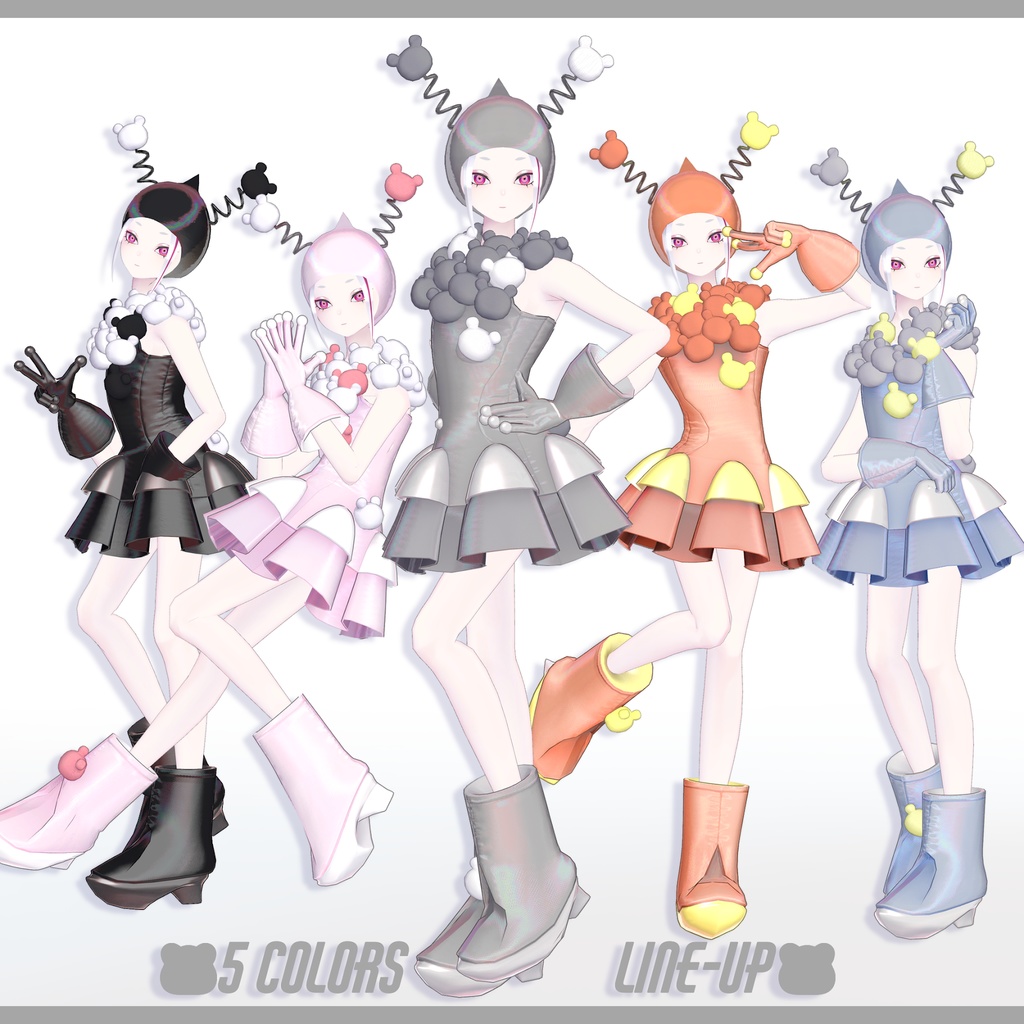 【VRChat想定衣装】襲来!くまくまエイリアン! KumaKumAlien