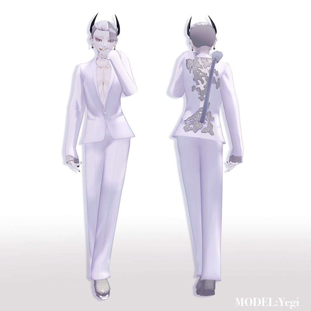 【VRC想定衣装】Dappled Sunlight Suit 木漏れ日スーツ