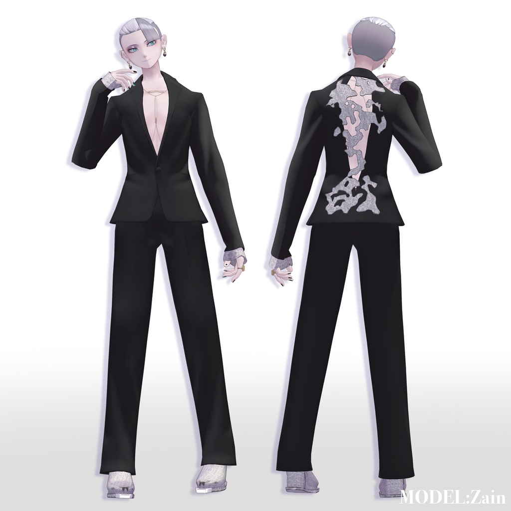 【VRC想定衣装】Dappled Sunlight Suit 木漏れ日スーツ