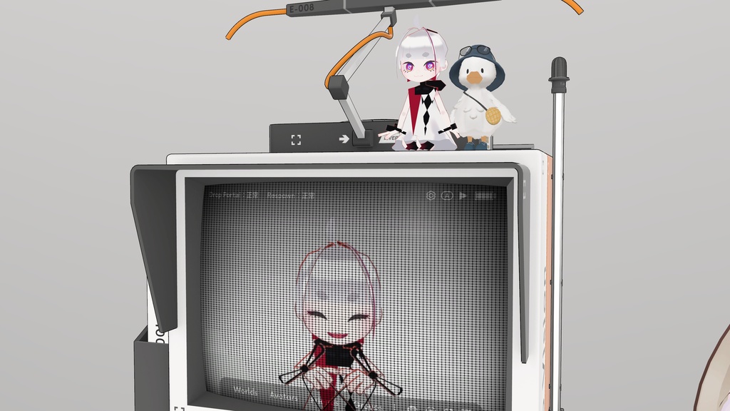 【無料】MINIUSマスコットキーホルダー【VRChatアイテム】