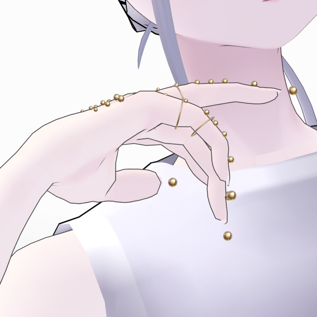 【VRC想定アクセサリー】HandPearl ハンドパール