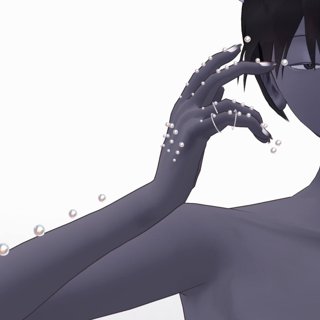 【VRC想定アクセサリー】HandPearl ハンドパール