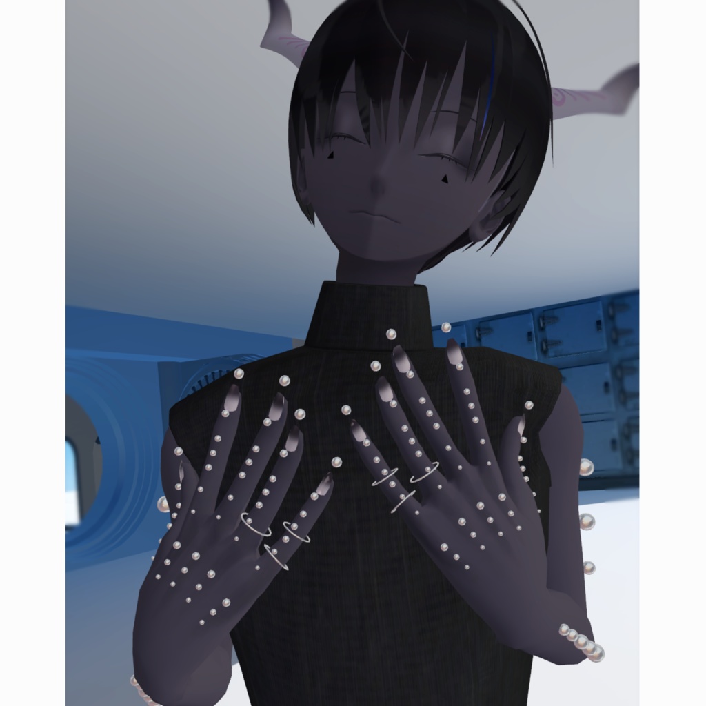 【VRC想定アクセサリー】HandPearl ハンドパール