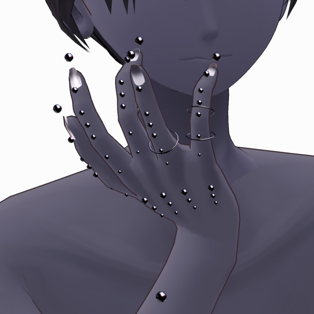 【VRC想定アクセサリー】HandPearl ハンドパール