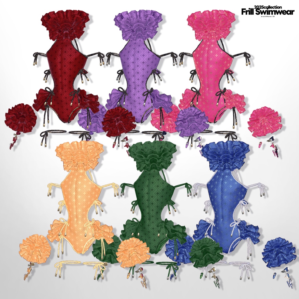 【VRC想定衣装】FrillSwimWear2025 フリル水着2025