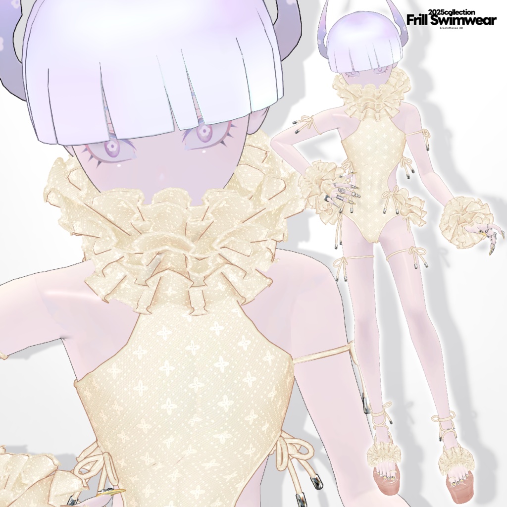 【VRC想定衣装】FrillSwimWear2025 フリル水着2025