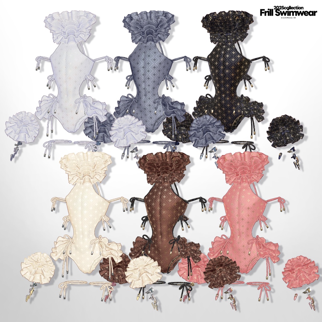 【VRC想定衣装】FrillSwimWear2025 フリル水着2025