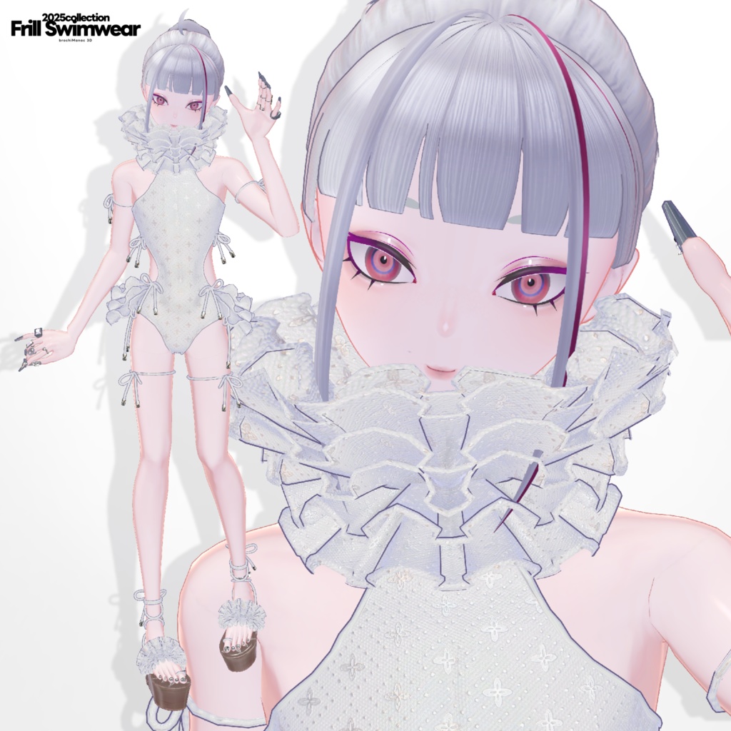 【VRC想定衣装】FrillSwimWear2025 フリル水着2025