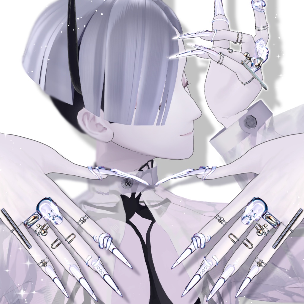 スカルスティールネイル&リング【イベントにて無料ゲットチャンスあり!】