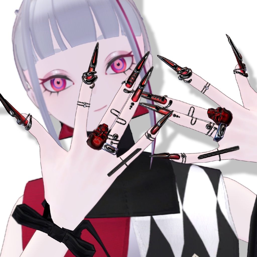 スカルスティールネイル&リング【イベントにて無料ゲットチャンスあり!】