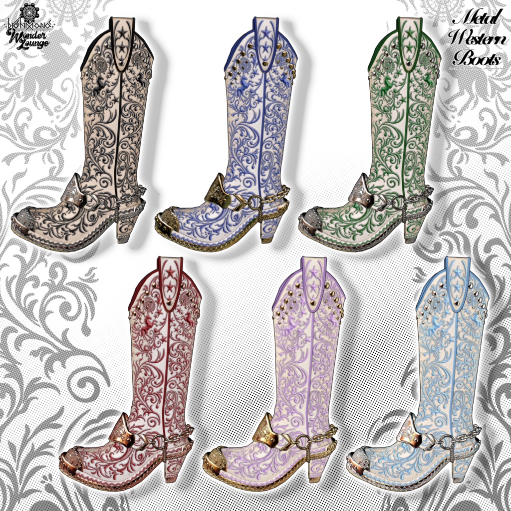 メタルウエスタンブーツ【イベントにて無料Getチャンスあり!】