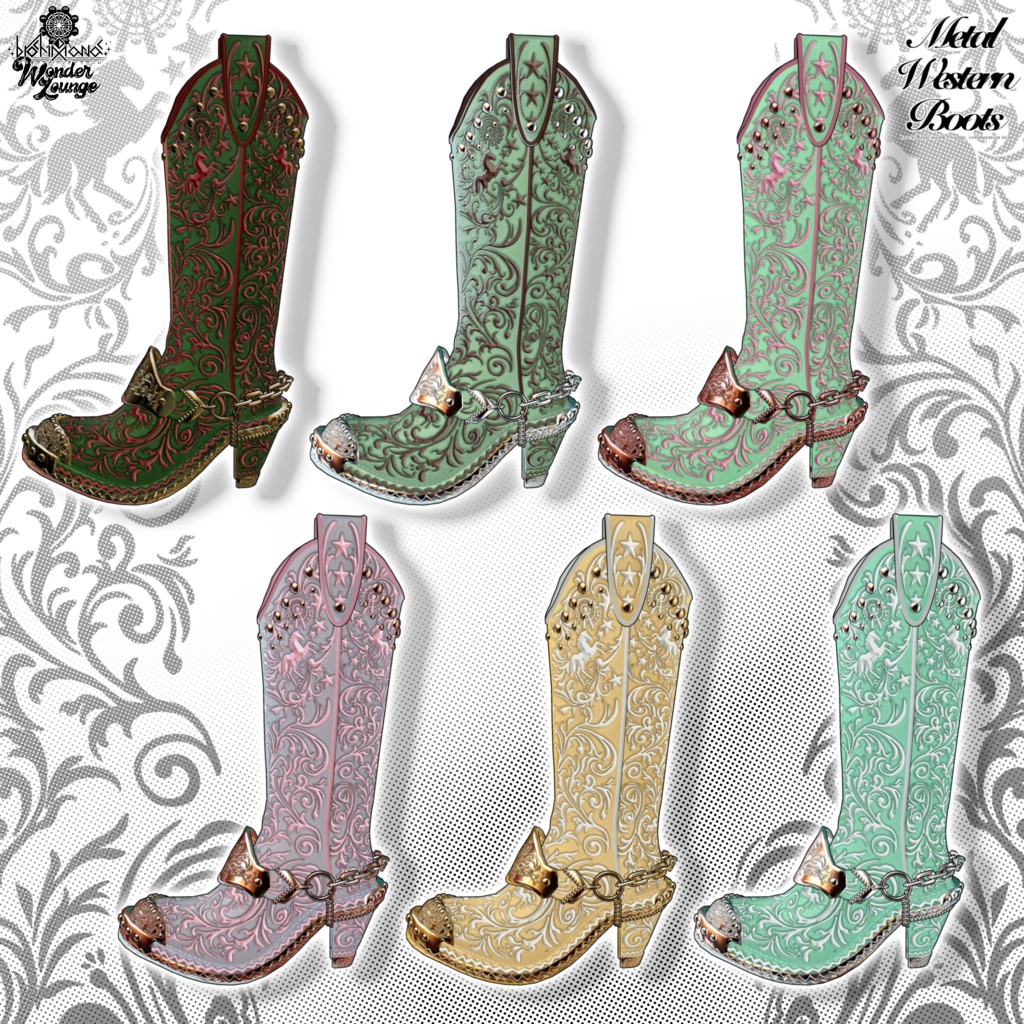 メタルウエスタンブーツ【イベントにて無料Getチャンスあり!】