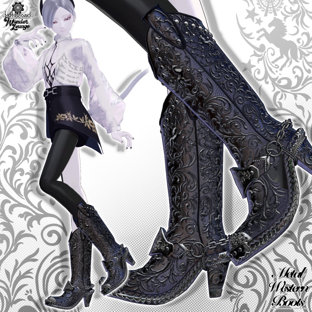 メタルウエスタンブーツ【イベントにて無料Getチャンスあり!】