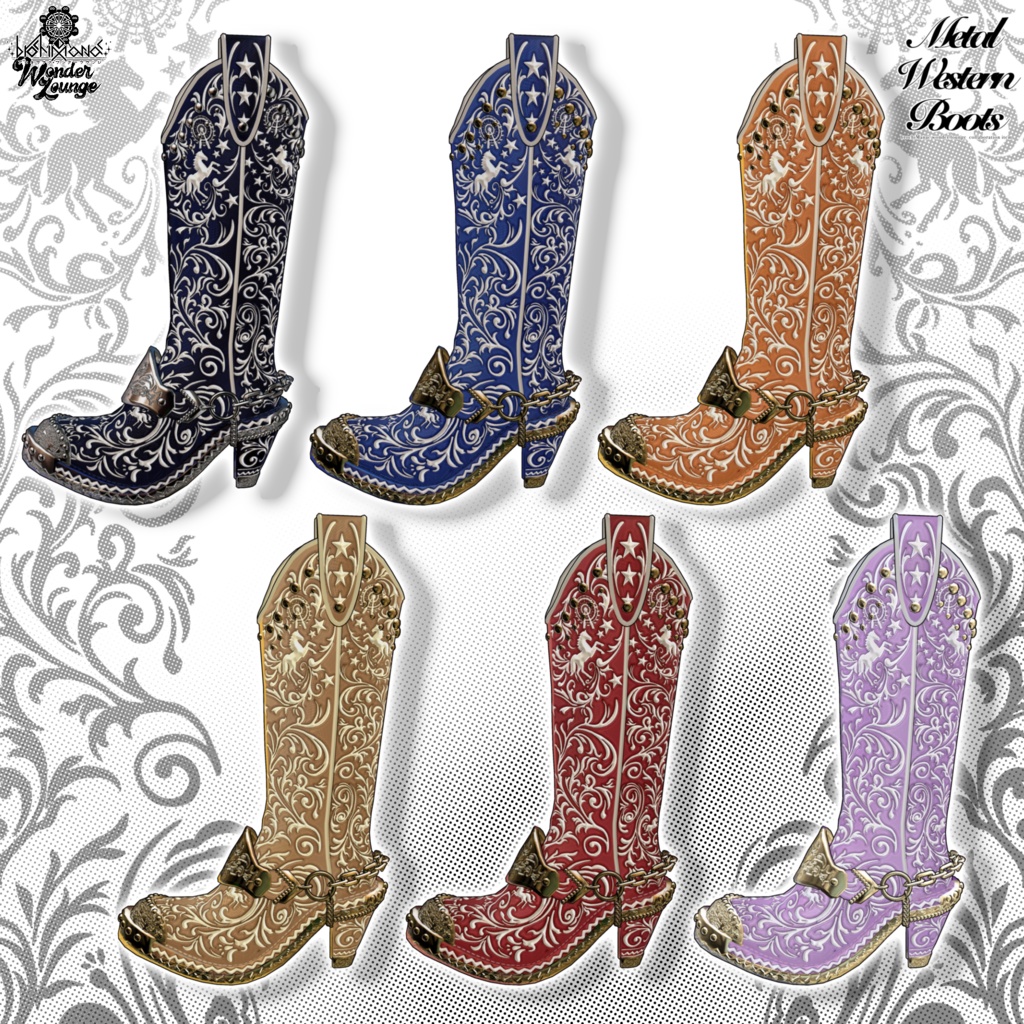 メタルウエスタンブーツ【イベントにて無料Getチャンスあり!】