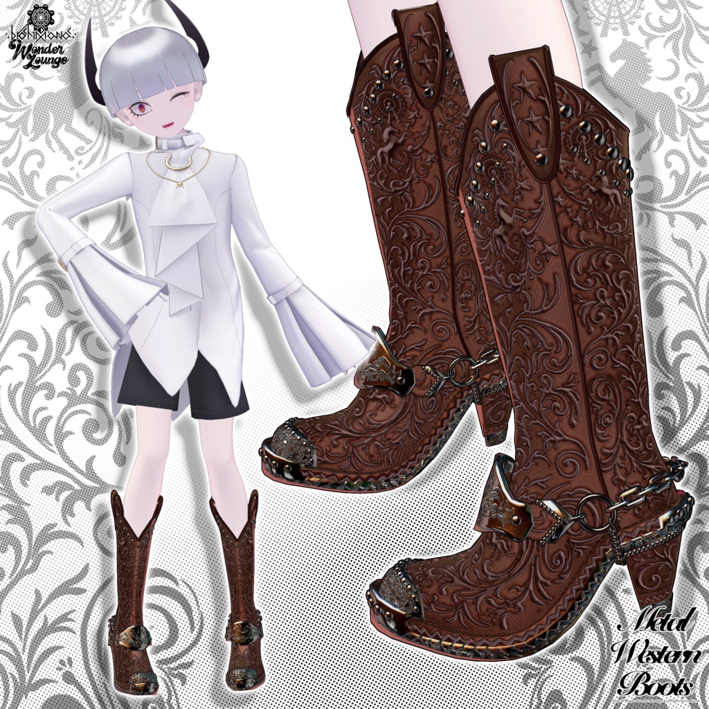 メタルウエスタンブーツ【イベントにて無料Getチャンスあり!】