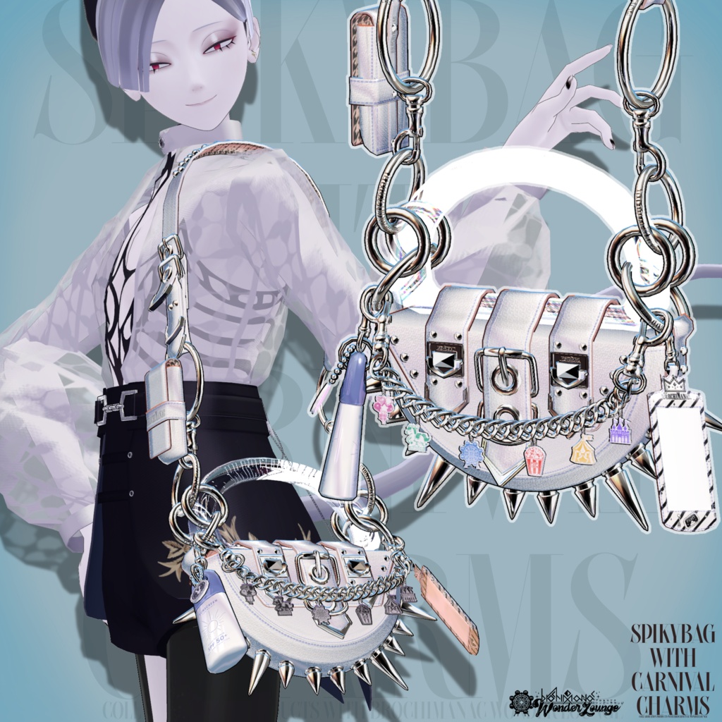 スパイキーレザーバッグ🎡【#ブロワン にて無料Getチャンスあり!】