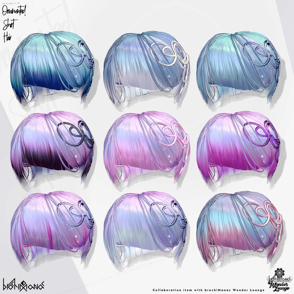 ヘアアクセ付きアシメショート【#ブロワン にて無料Getチャンスあり!】